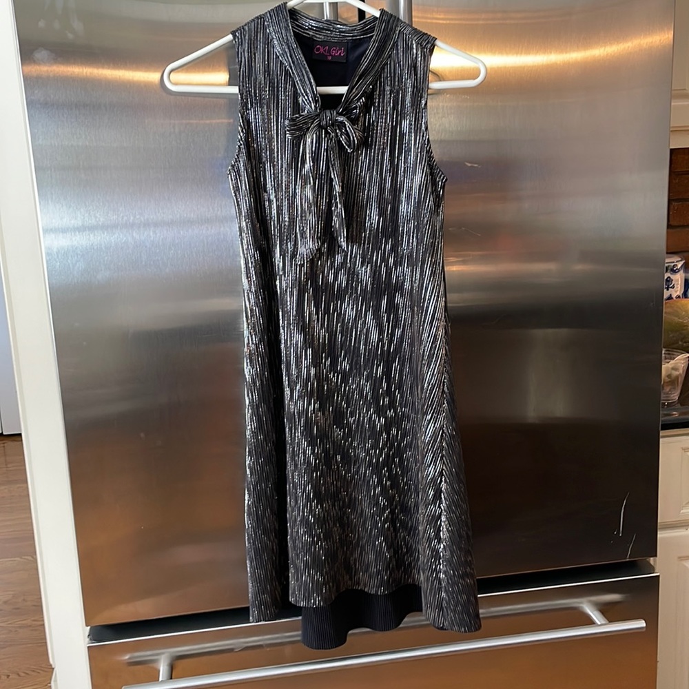Beautiful funky silver metallic dress